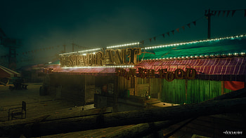 The Occultist's Neon Diner —, The Occultist HD wallpaper