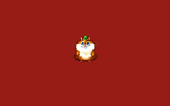 Minimalism, Drawing, , Happy, Cheery, Hamster HD wallpaper