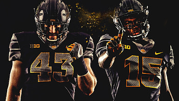 Josh Jackson and Josey Jewell, Iowa Hawkeyes Football HD wallpaper