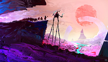 Skinny Legs , artist, artwork, digital-art, deviantart HD wallpaper
