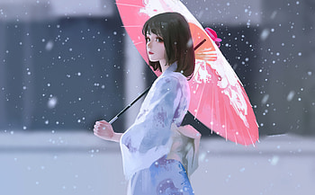 Beautiful, teen girl, original, art HD wallpaper
