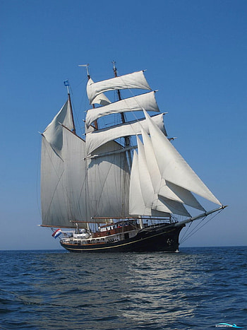 Tallship, Topsail Schooner, Sailing Boat HD phone wallpaper
