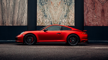 Red Porsche Carrera 2023, porsche-carrera, porsche, cars, 2023-cars, behance HD wallpaper