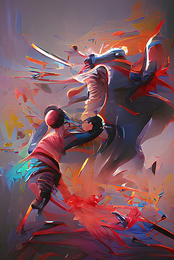 Fight for Life, art, bull HD phone wallpaper
