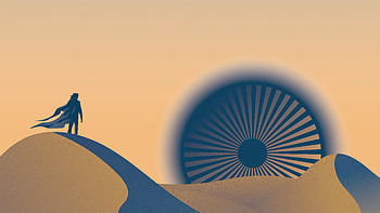 Dune Movie Minimalist, dune-part-two, dune, movies, timothee-chalamet, artwork, art, digital-art, minimalist HD wallpaper