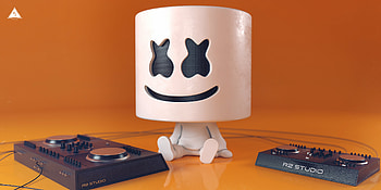 Dj Marshmello Digital Art, marshmello, music, dj, artwork, artist, digital-art HD wallpaper