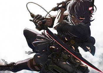 Warrior of Soul, Warrior Soul, Samurai, Wall, Colour, BG, Anime, Tenryuu, Kantai Collect, Girl, New, Kantai Models HD wallpaper