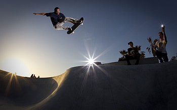 skateboarding views, High-quality , Excellent resolution, Visual delight HD wallpaper