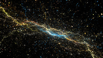 Abstract, Lightning, Glare, Sparks, Fractal, Energy HD wallpaper