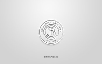 Independiente Rivadavia, creative 3D logo, white background, Argentine football team, Primera B Nacional, Mendoza, Argentina, 3d art, football, Independiente Rivadavia 3d logo HD wallpaper