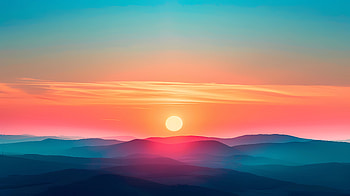 Soft sun horizon, horizon, sun HD wallpaper