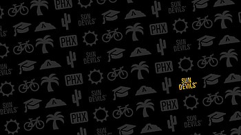 Sun Devils Noir — ASU Black Pattern, black, pattern HD wallpaper