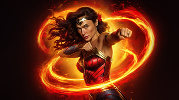 Heroic Elegance Wonder Woman, wonder-woman, superheroes, artwork, digital-art, ai, deviantart HD wallpaper
