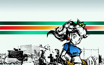 Vector, Crown, Wall, Girl, Stripes, Strips HD wallpaper