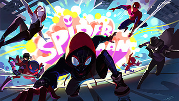 Spider Verse Heroes Action, spiderman, superheroes, artwork, digital-art, art, artstation HD wallpaper