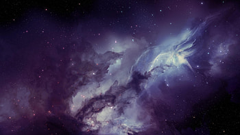 Preview galaxy, nebula, blurring, stars HD wallpaper