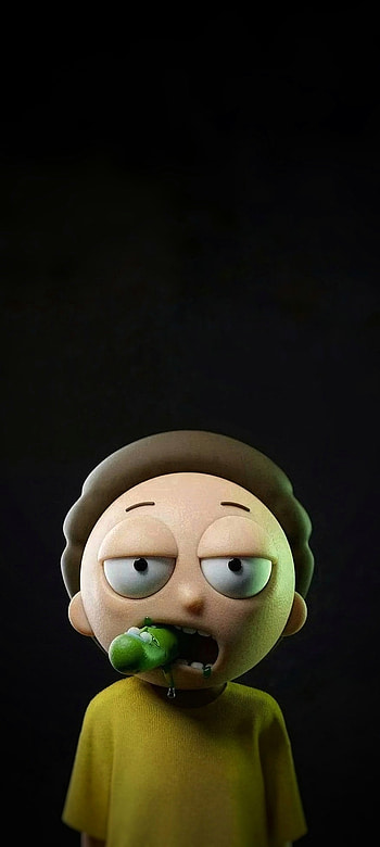 Rick and morty black, cucumber rick, rick and morty HD phone wallpaper