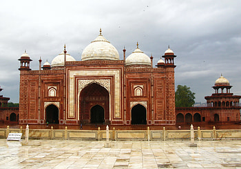 Mosque, The Taj Mahal HD wallpaper