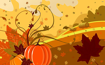 Fall Leaves And Pumpkin & - Becuo HD wallpaper