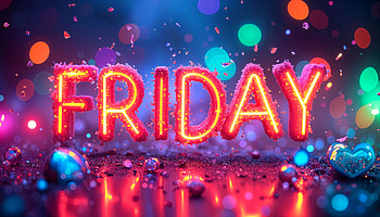 Vibrant Friday Glow - Ultra, friday, neon, celebration, colorful, light HD wallpaper
