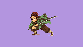 Tanjiro Kamado, minimalist, Anime, Demon Slayer: Kimetsu no Yaiba, Tanjiro Kamado, minimalist anime HD wallpaper