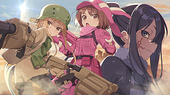 Miyu Shinohara, LLENN, and Pitohui, Anime, Sword Art Online Alternative: Gun Gale Online, Miyu Shinohara, LLENN (Sword Art Online), Pitohui (Sword Art Online) HD wallpaper