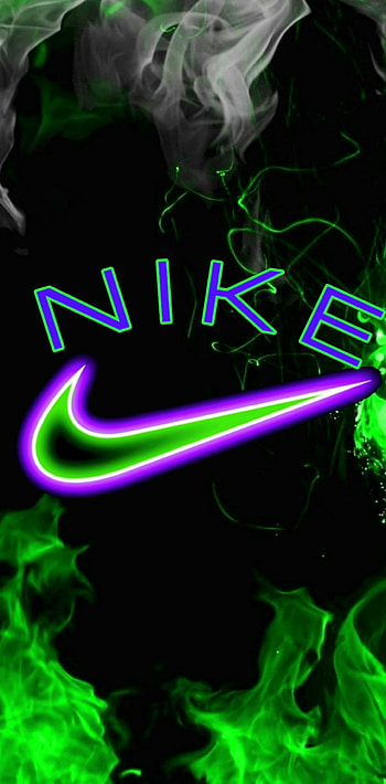 Nike, art, Black, RgB, Green HD phone wallpaper