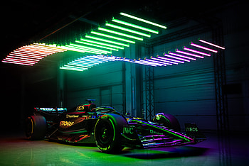 Mercedes-AMG F1 W14 E Performance Neon Lights, car, Mercedes, neon HD wallpaper