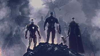 Avengers Endgame Trinity 2019, avengers-endgame, superheroes, artwork, digital-art, movies HD wallpaper