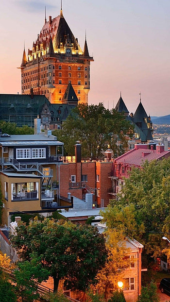 Canada travels, Quebec buildings, Urban charm, Architectural marvels HD phone wallpaper