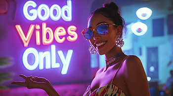 Good Vibes Only: for Motivation and Positivity, motivational, Good vibes only, girl, sunglasses, y HD wallpaper