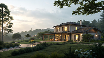 house, landscape, nature, architecture HD wallpaper
