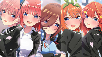 Yotsuba Nakano Ichika Nakano Itsuki Nakano Miku Nakano Nino Nakano The Quintessential Quintuplets HD wallpaper