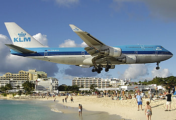 St Maarten Landing, Jet Airliners, St Maarten Island, Beaches HD wallpaper