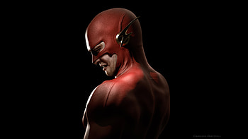 Crying Flash, flash, superheroes, behance, sad, crying HD wallpaper