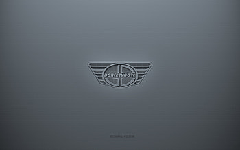 Donkervoort logo, gray creative background, Donkervoort emblem, gray paper texture, Donkervoort, gray background, Donkervoort 3d logo HD wallpaper
