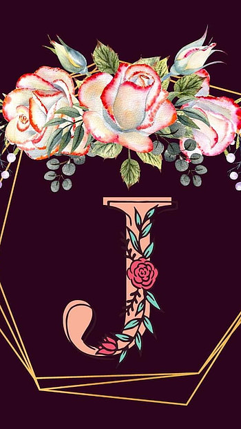 J Name, Flowers Design HD phone wallpaper