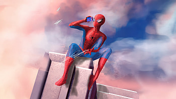 Spider Man Talking To Gwen, spiderman, superheroes, artwork, art, digital-art, artstation HD wallpaper