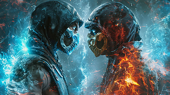 Sub Zero Vs Scorpion , sub-zero, scorpion, mortal-kombat, games, video-games HD wallpaper