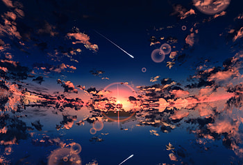 Nature, Water, Clouds, Reflection, Flash HD wallpaper