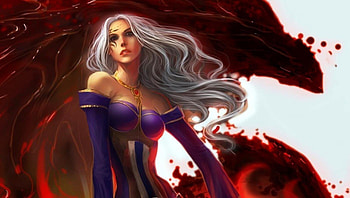 Queen of the Red Planet, Warrior, Godess, Beauty, Red, Science Fiction, Fantasy, Girl, Queen, Silver Hair, Lady HD wallpaper