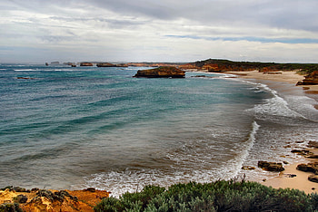 Spectacular Coastal View, nature, rocks, ocean, beach HD wallpaper