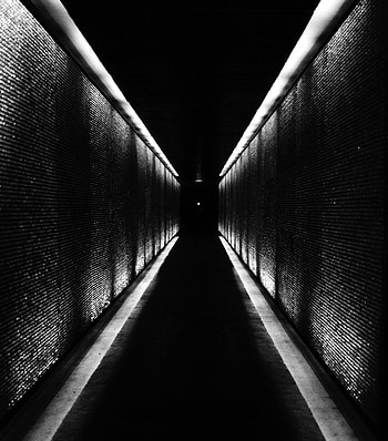 Dark, Bw, Chb, Premises, Room, Perspective, Prospect, Tunnel HD phone wallpaper