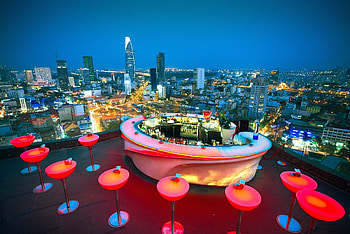 rooftop bar, ho chi minh, motorbike experience HD wallpaper