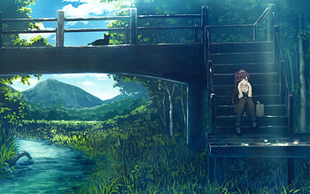 Bakemonogatari, femalie, hitagi senjougahara, anime HD wallpaper