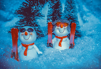 Holidays, New Year, Snow, Snowman, Christmas, Toy, Statuette HD wallpaper