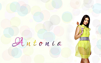 Antonia, white, romanian, girl, singer, woman, lollipop, candy, pink, word, music, green, artist HD wallpaper