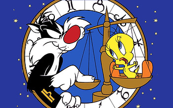 Looney Tunes Tweety Bird, Zodiac Signs, Background HD wallpaper
