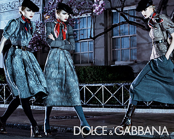 Dolce & Gabbana FW08 01, lily donaldson, fashion, ad campaign, art, dolce and gabbana, caroline trentini, models, jessica stam HD wallpaper