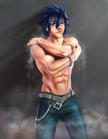 Gray Fullbuster, Anime character, Ice magic, Powerful warrior HD phone wallpaper